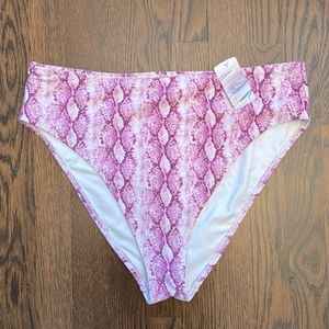 F-21 purple snake print bikini bottom